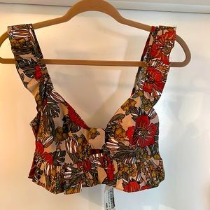 Bra crop colorful NWT boutique